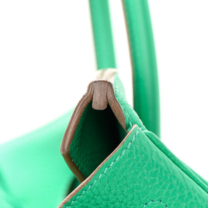 Hermes Taurillon Clemence Birkin 35 Menthe 18 of 26