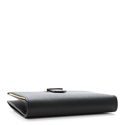 Hermes Epsom Bearn Compact Wallet Black 3 of 4