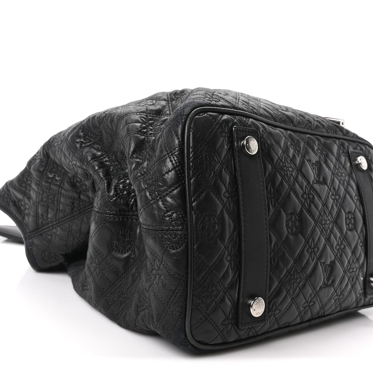 Monogram Lambskin Antheia Lilia GM Black