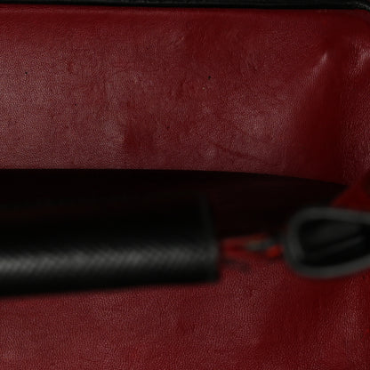 Prada Saffiano Cuir Large Double Bag Black Fuoco 10 of 14