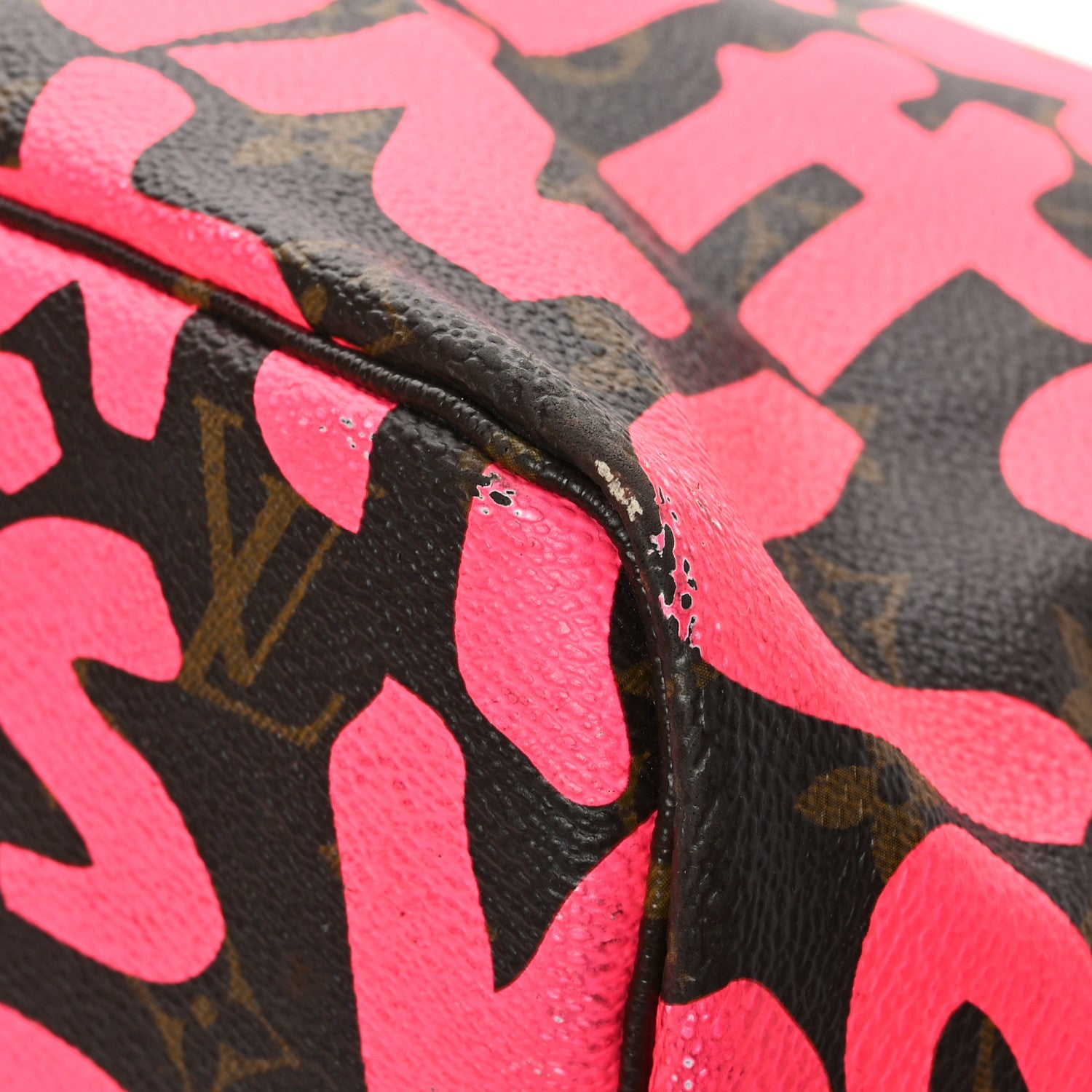 Louis Vuitton Monogram Graffiti Neverfull GM Fuchsia 10 of 11