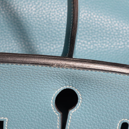 Hermes Togo Birkin 40 Blue Jean 5 of 30