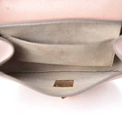 Chloe Grained Lambskin Mini Drew Shoulder Bag Cement Pink 5 of 7