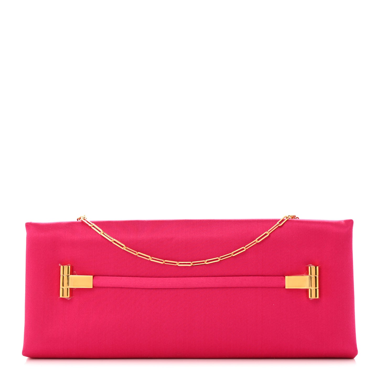 Silk Small Clutch With Handle Pink