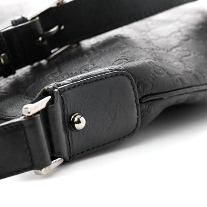 Gucci Guccissima GG Messenger Bag Black 14 of 15