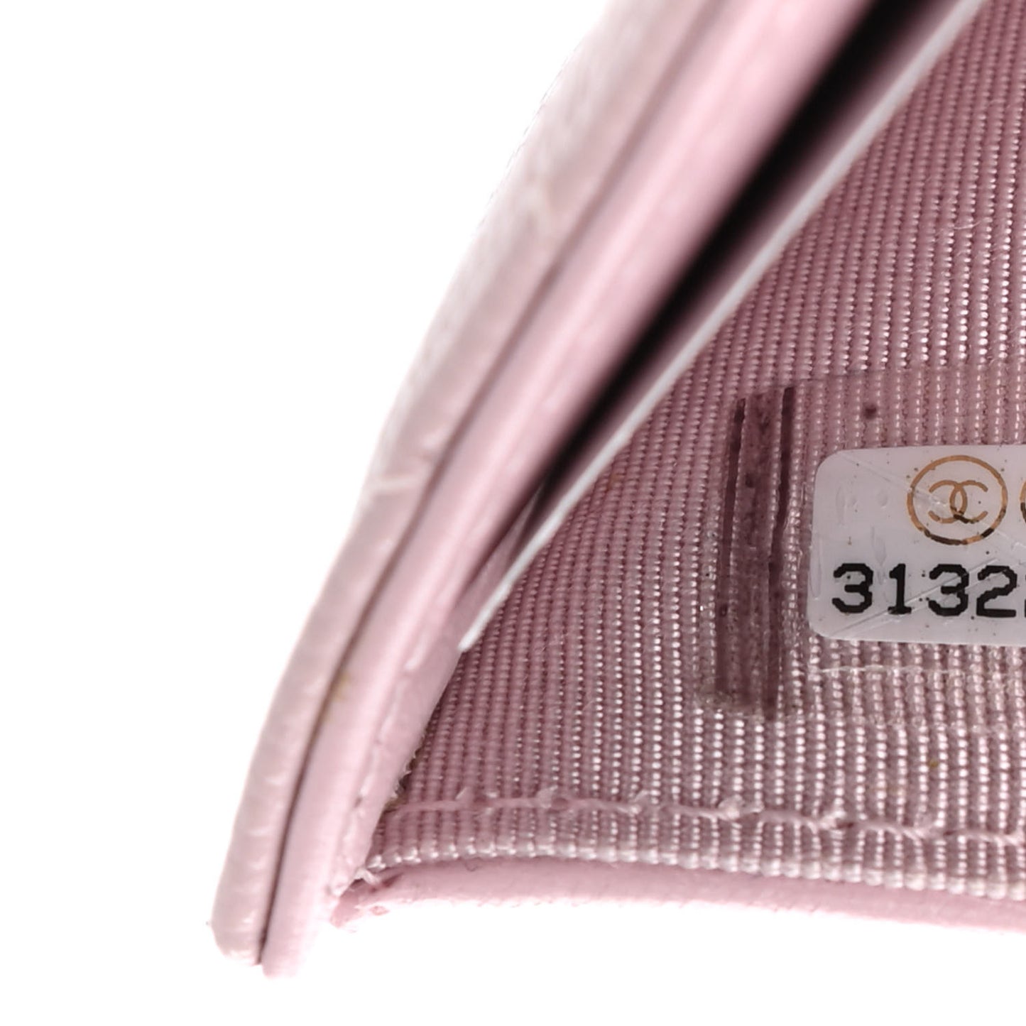 Lambskin Quilted Double Flap Wallet Light Pink