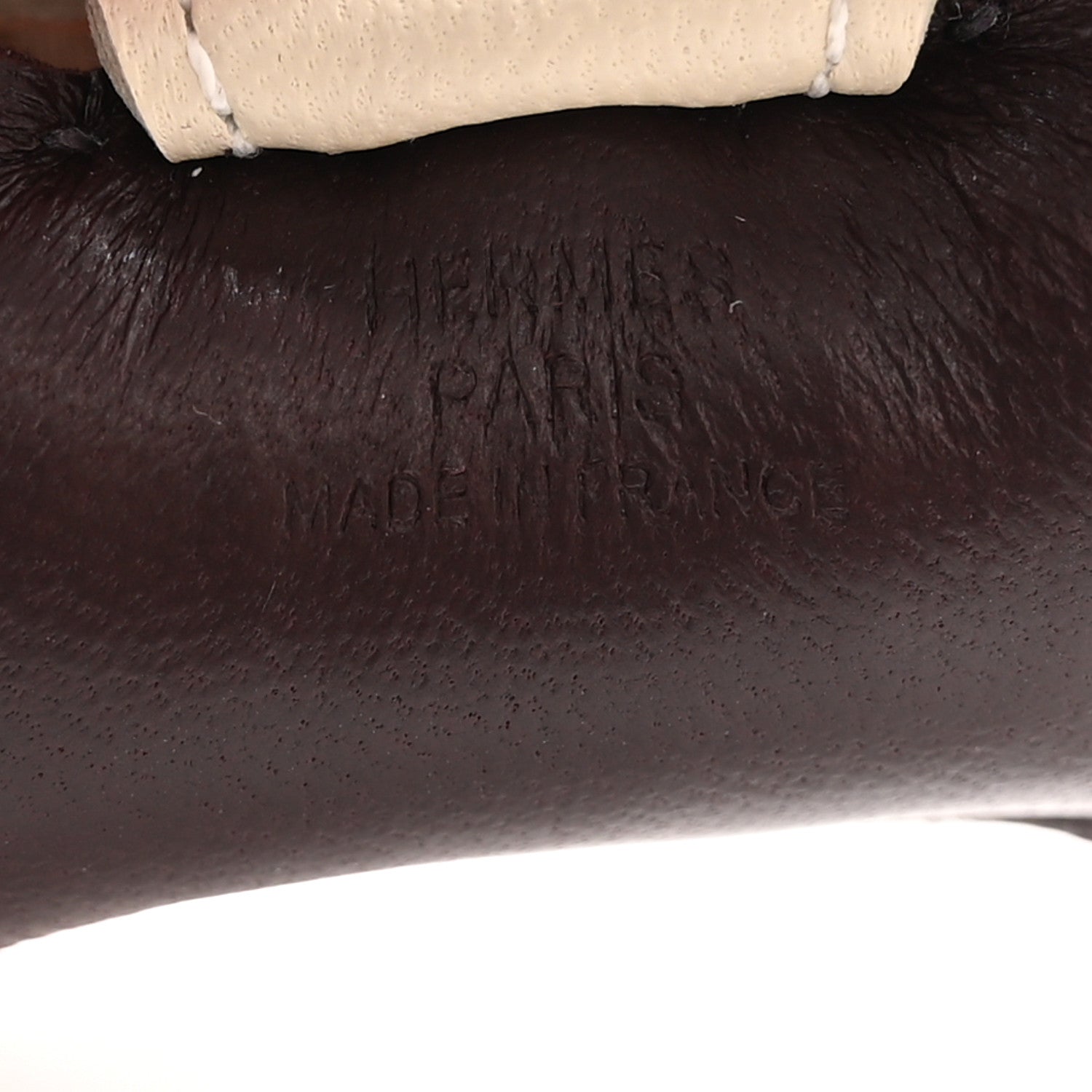 Hermes Milo Lambskin Grigri Rodeo Horse Bag Charm PM Rouge Sellier Craie Violet 3 of 5