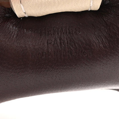 Hermes Milo Lambskin Grigri Rodeo Horse Bag Charm PM Rouge Sellier Craie Violet 3 of 5