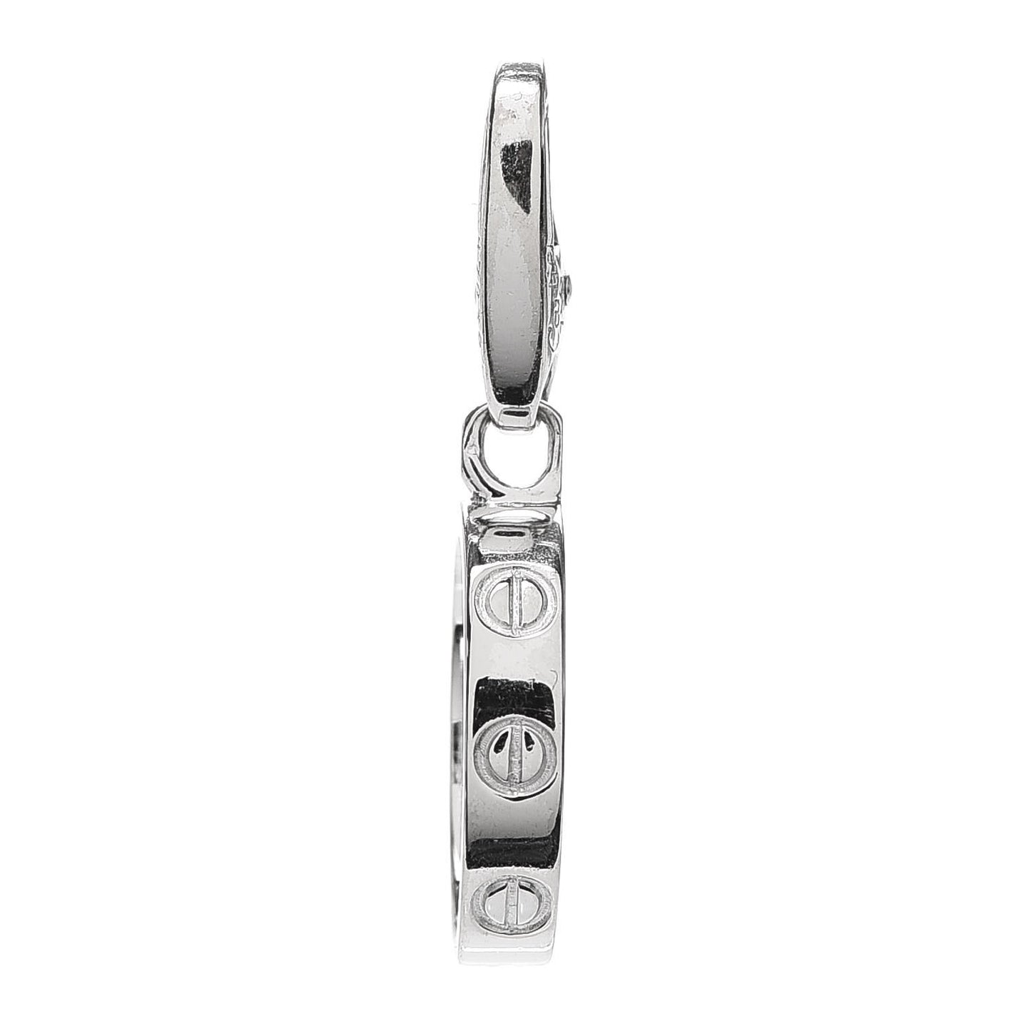 18K White Gold LOVE Ring Charm