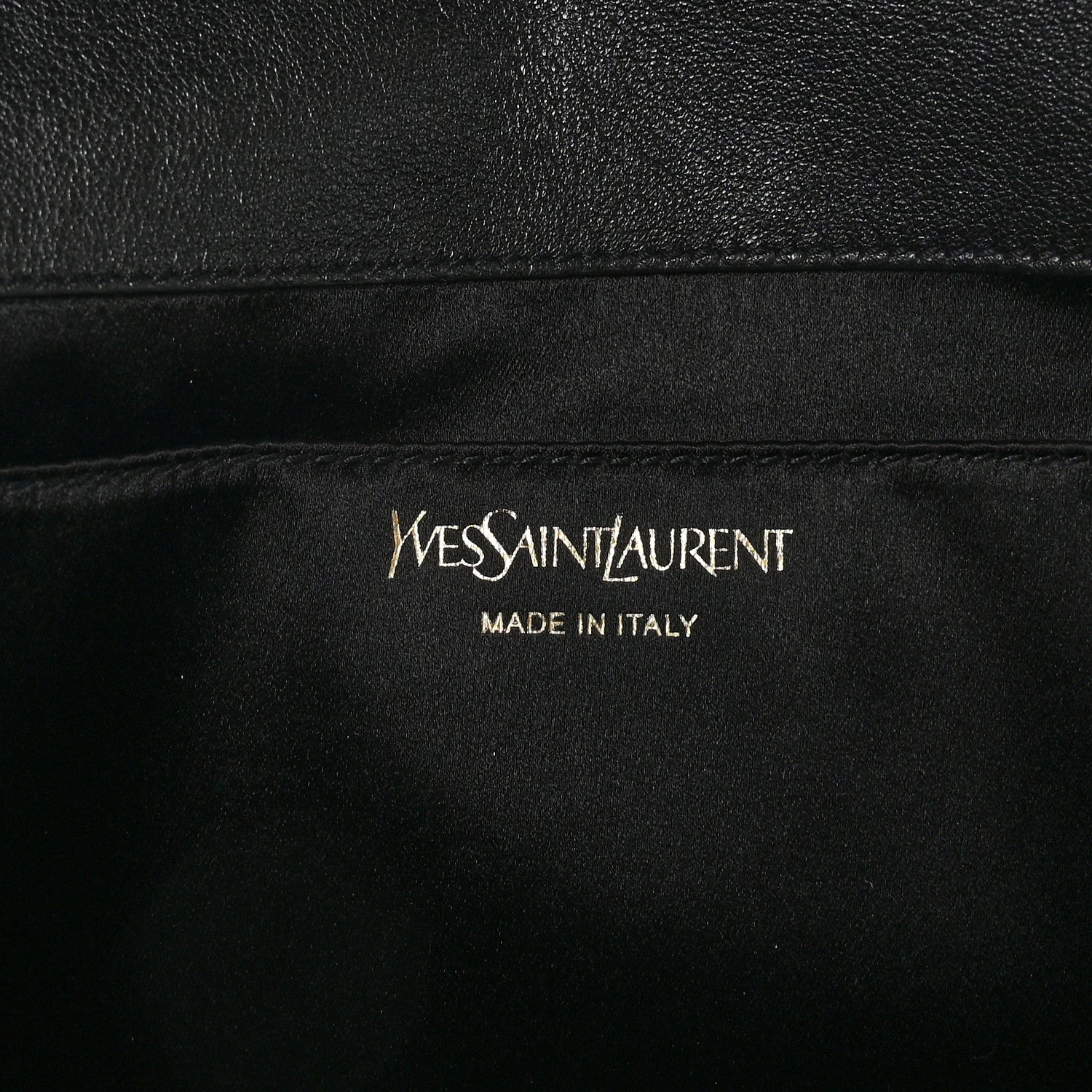 Saint Laurent Calfskin Monogram Large Belle De Jour Clutch Black 7 of 7