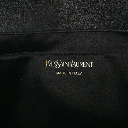 Saint Laurent Calfskin Monogram Large Belle De Jour Clutch Black 7 of 7
