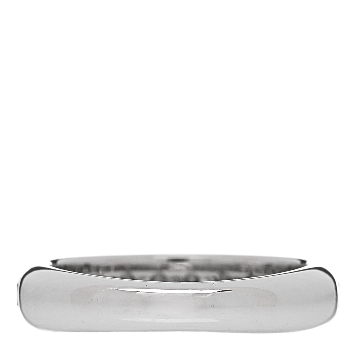 Platinum Diamond Princess Lucida Half Circle Wedding Band Ring 46 3.75