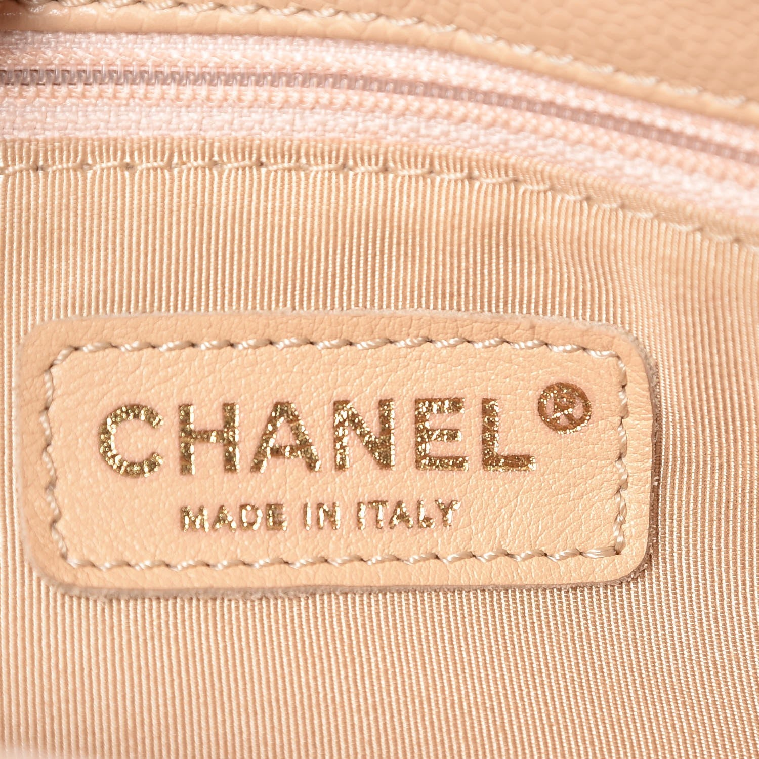 Chanel Caviar Quilted Grand Shopping Tote GST Beige Clair 6 of 11