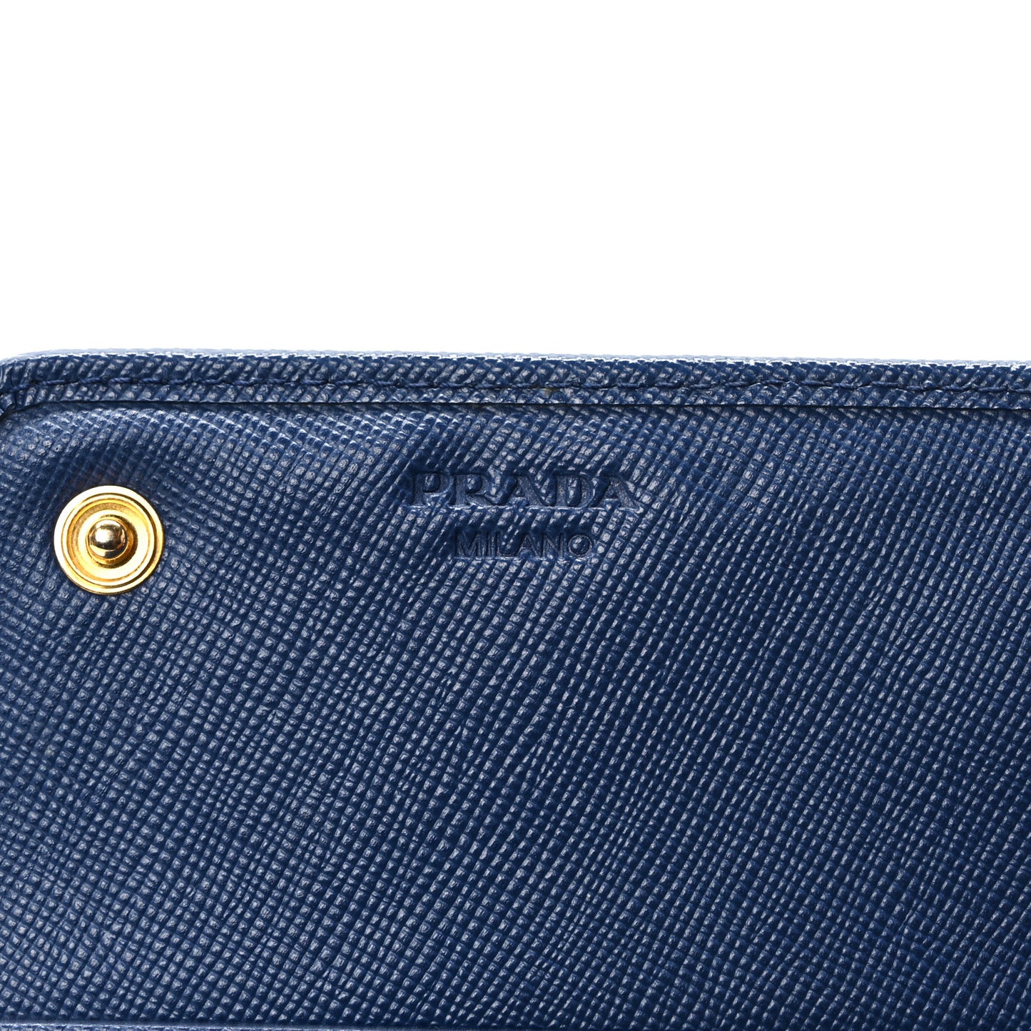 Saffiano Metal Continental Flap Wallet Bleuette