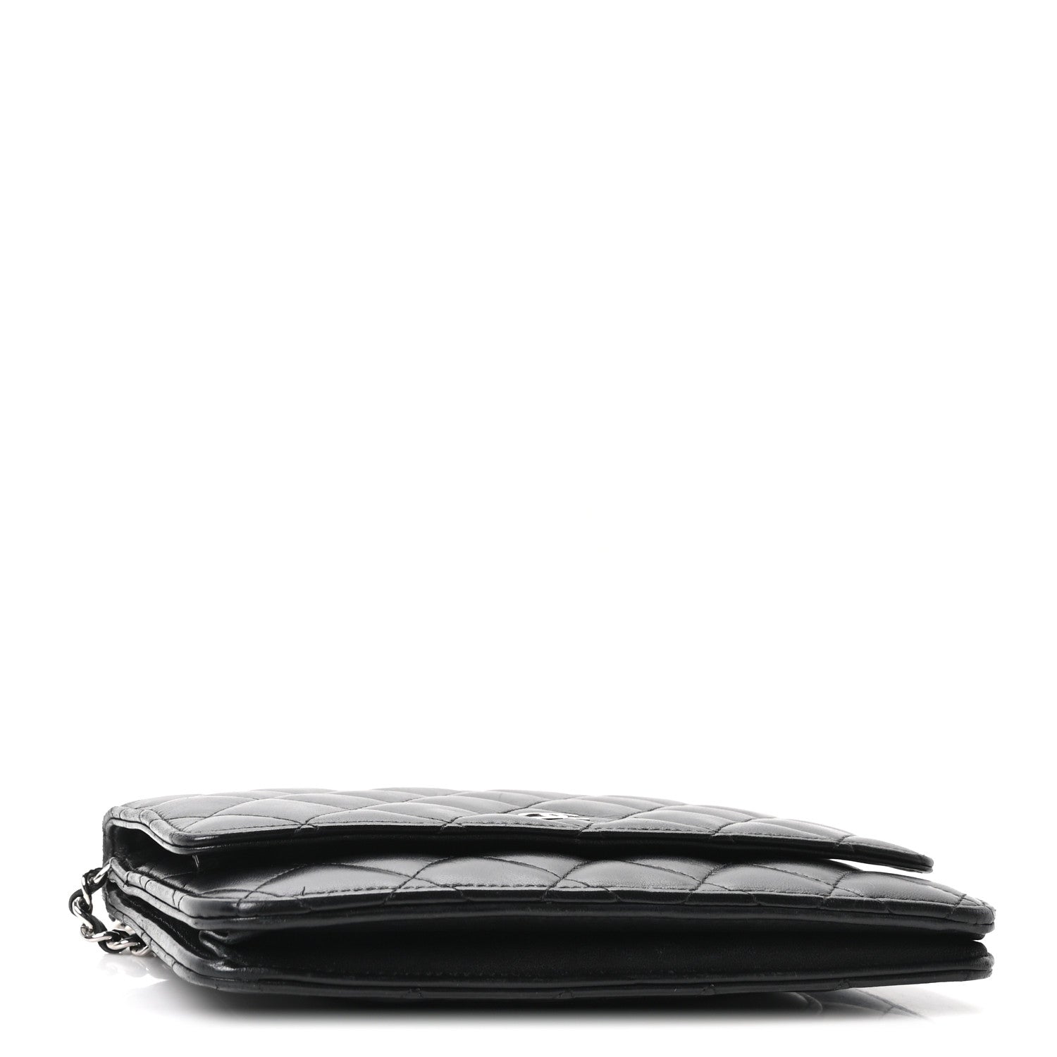 Chanel Lambskin Quilted Wallet On Chain WOC Black 4 of 11