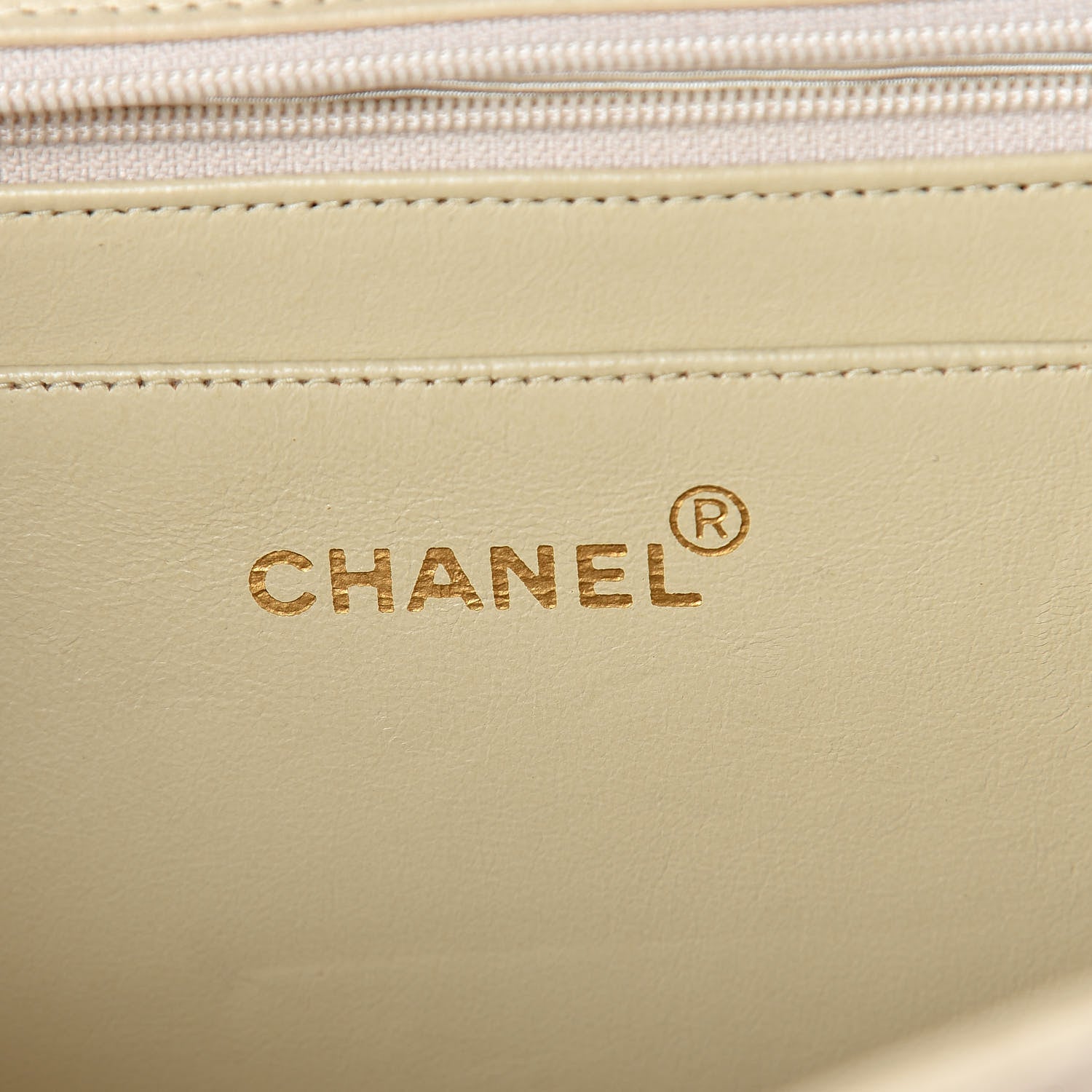 Chanel Lambskin Quilted XL Jumbo Single Flap Light Beige 6 of 16