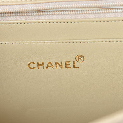 Chanel Lambskin Quilted XL Jumbo Single Flap Light Beige 6 of 16