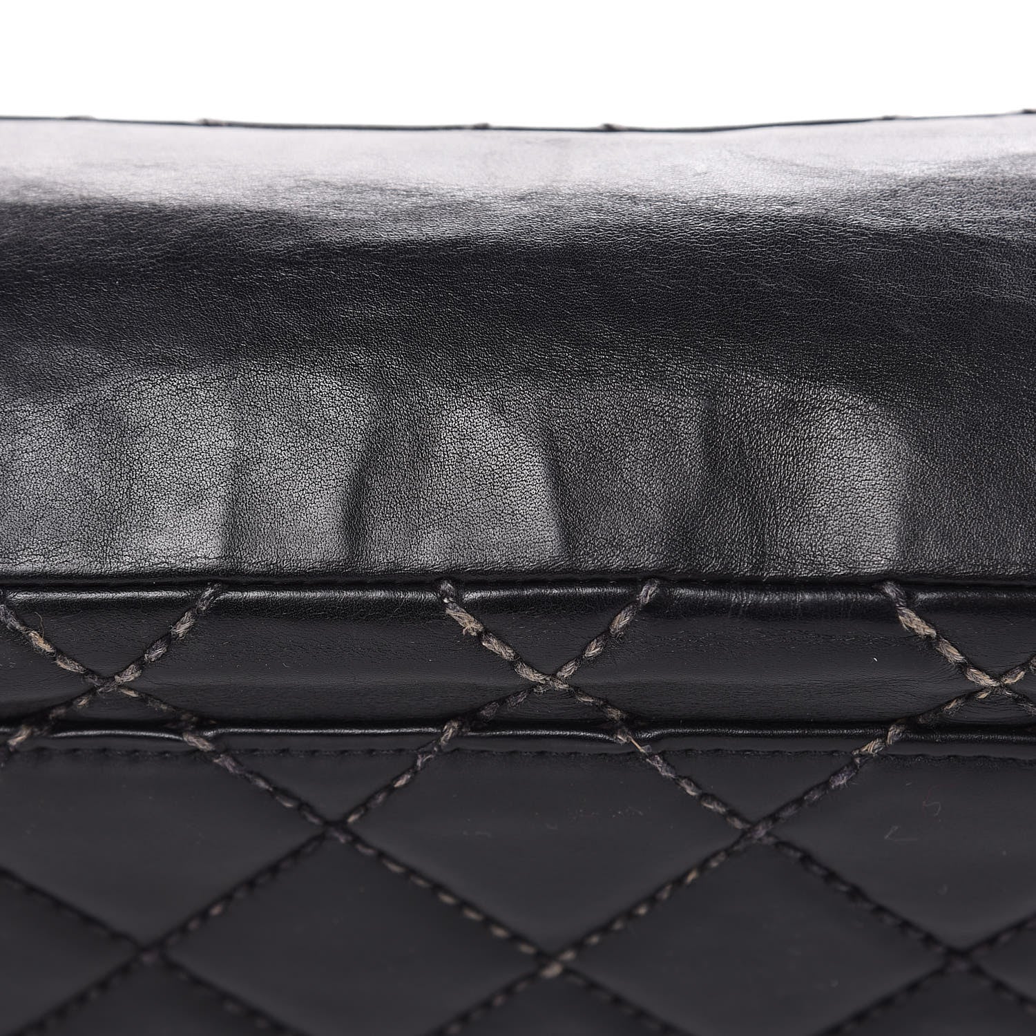 Chanel Calfskin Quilted Wild Stitch Flap Black 11 of 16