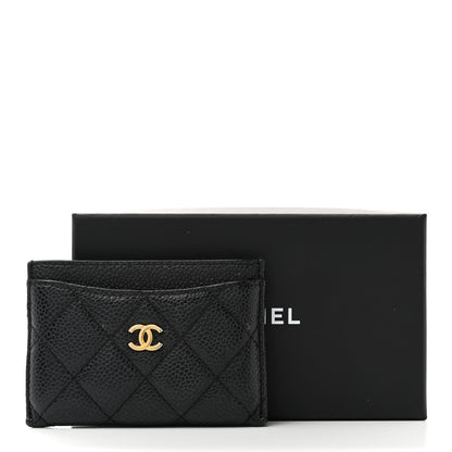 Chanel Caviar Quilted Card Holder Black 10 of 10