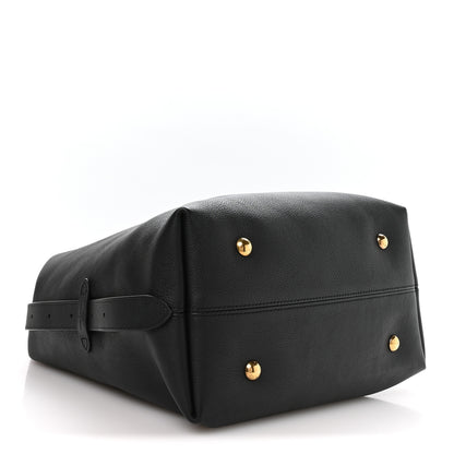 Louis Vuitton Grained Calfskin Low Key Hobo MM Black 5 of 10