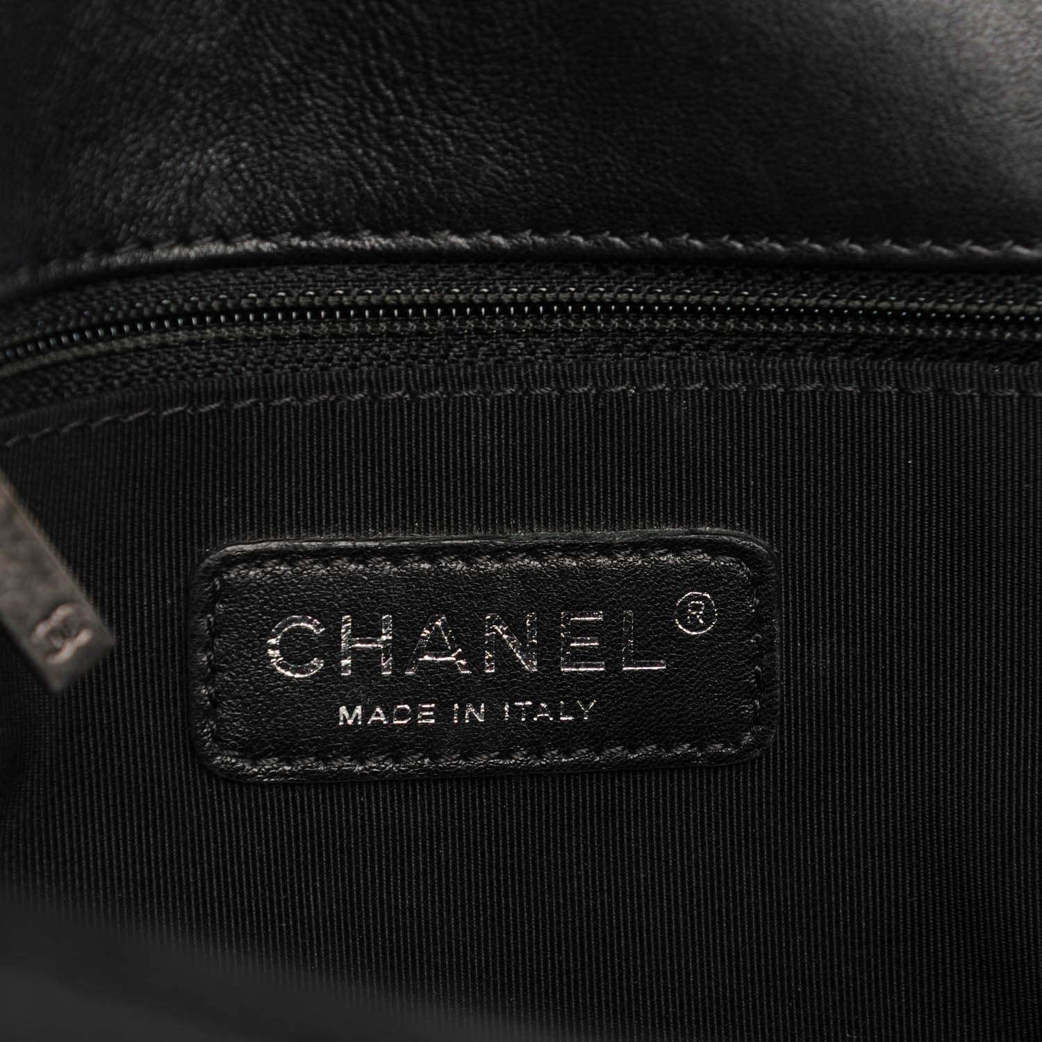 Chanel Lambskin Quilted Large Boy Flap Black 6 of 7