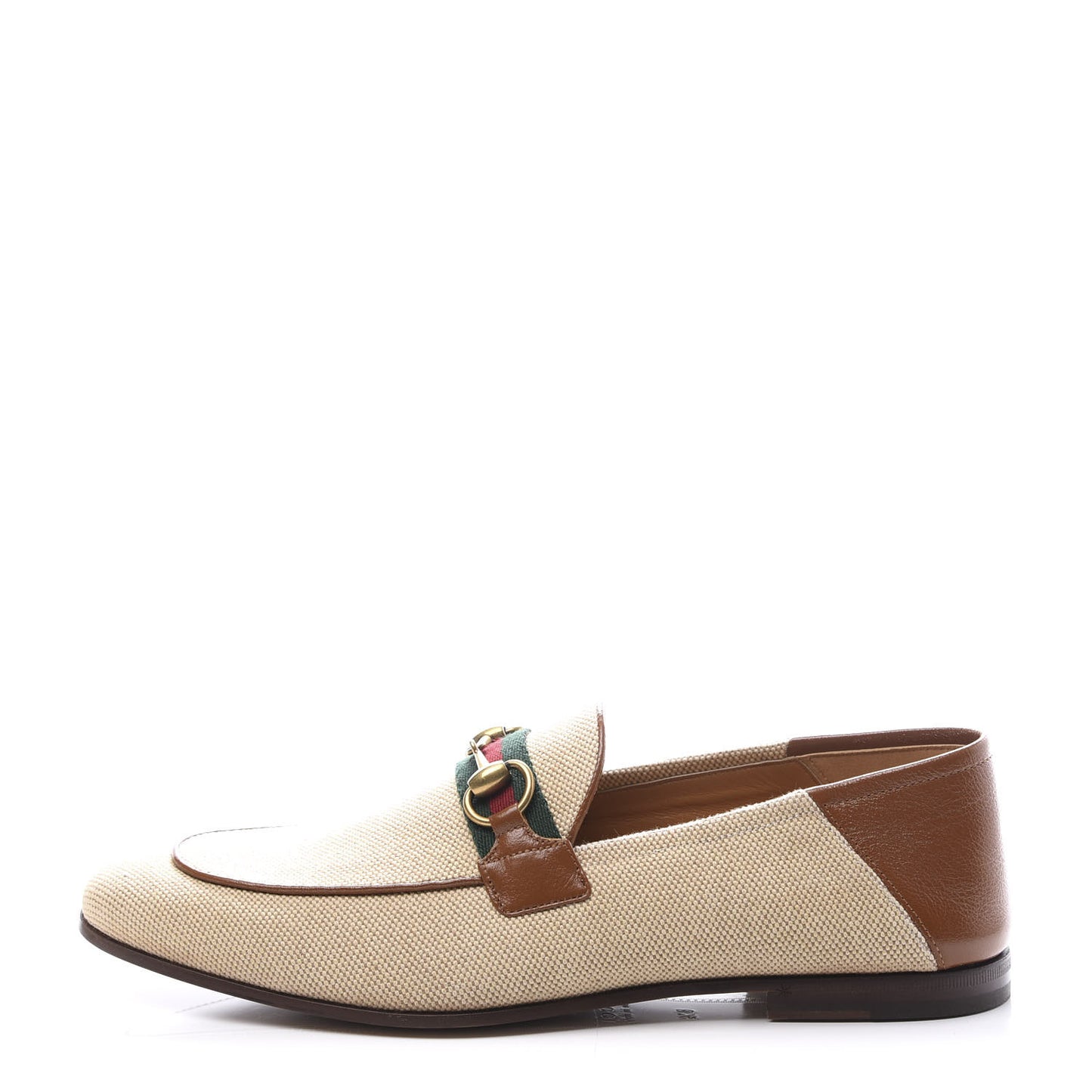 Canvas Web Mens Brixton Horsebit Loafers 8.5 Sand Light Cuir