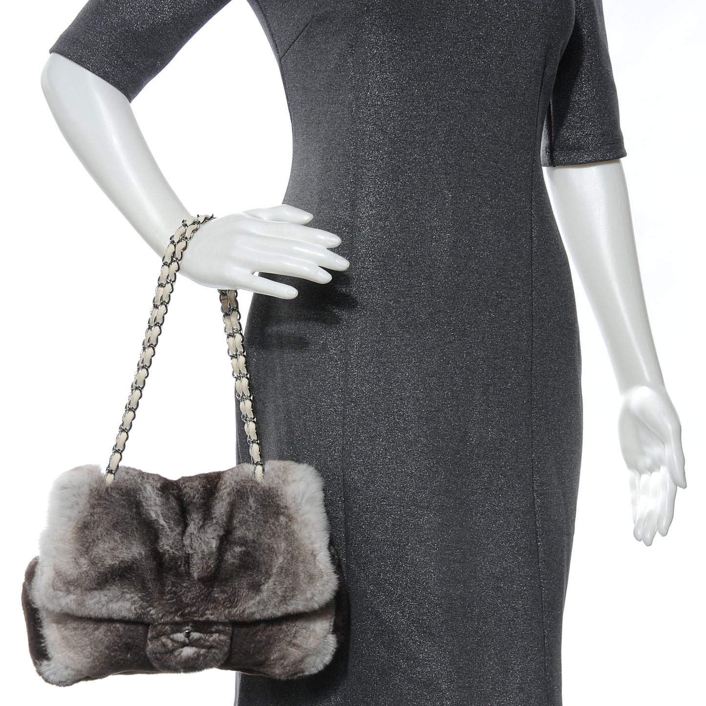 Chinchilla Fur Flap Bag