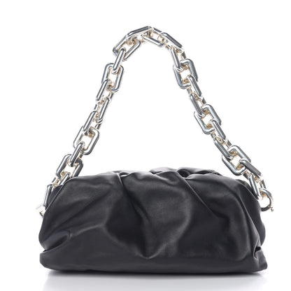 Bottega Veneta Calfskin The Pouch Chain Black 1 of 10