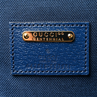 Gucci GG Supreme Kaleidoscope Calfskin Script Logo Gucci 100 Carry-On Duffle Bag Blue Orange Multicolor Blue Agata 5 of 8