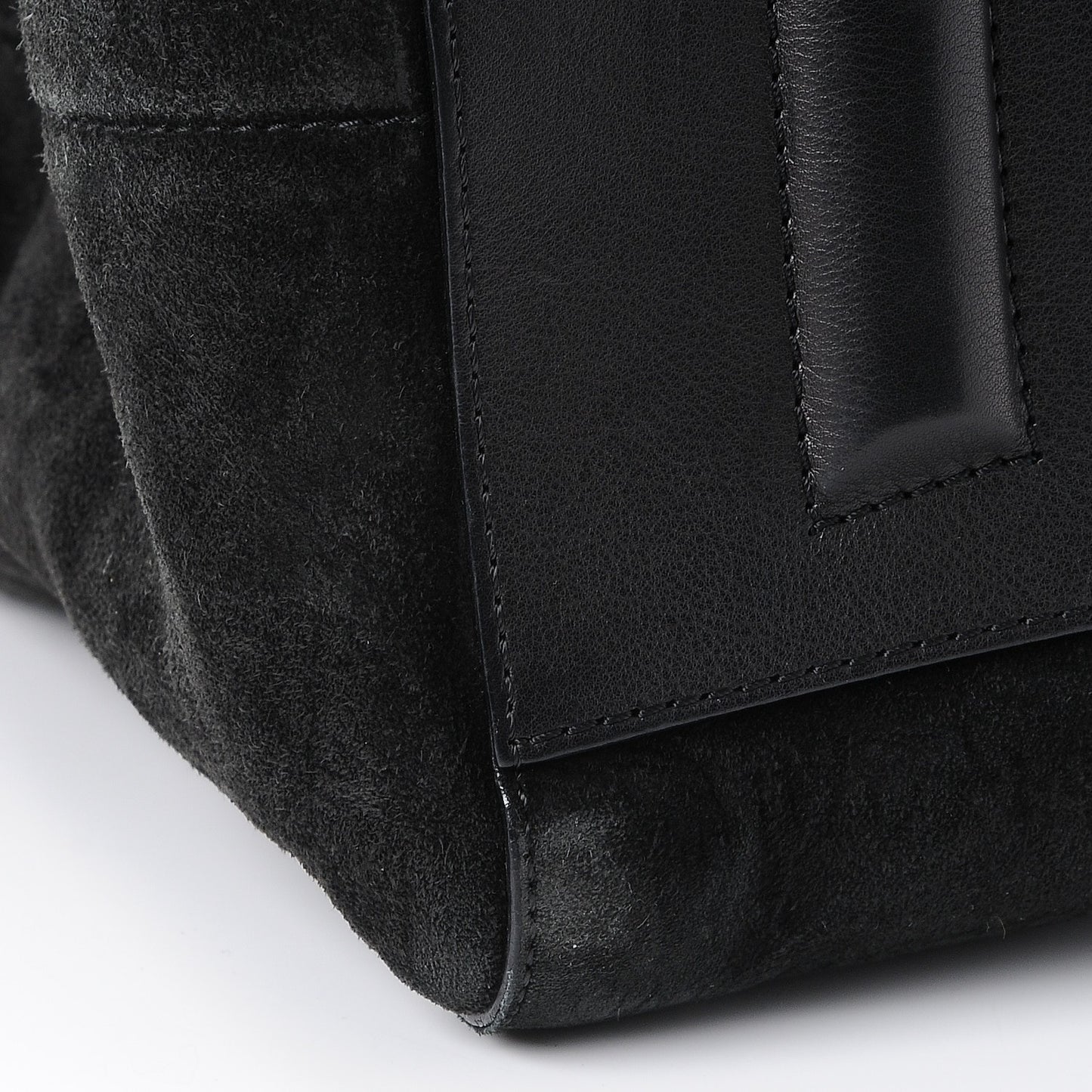 Suede Calfskin Large Antigona Black