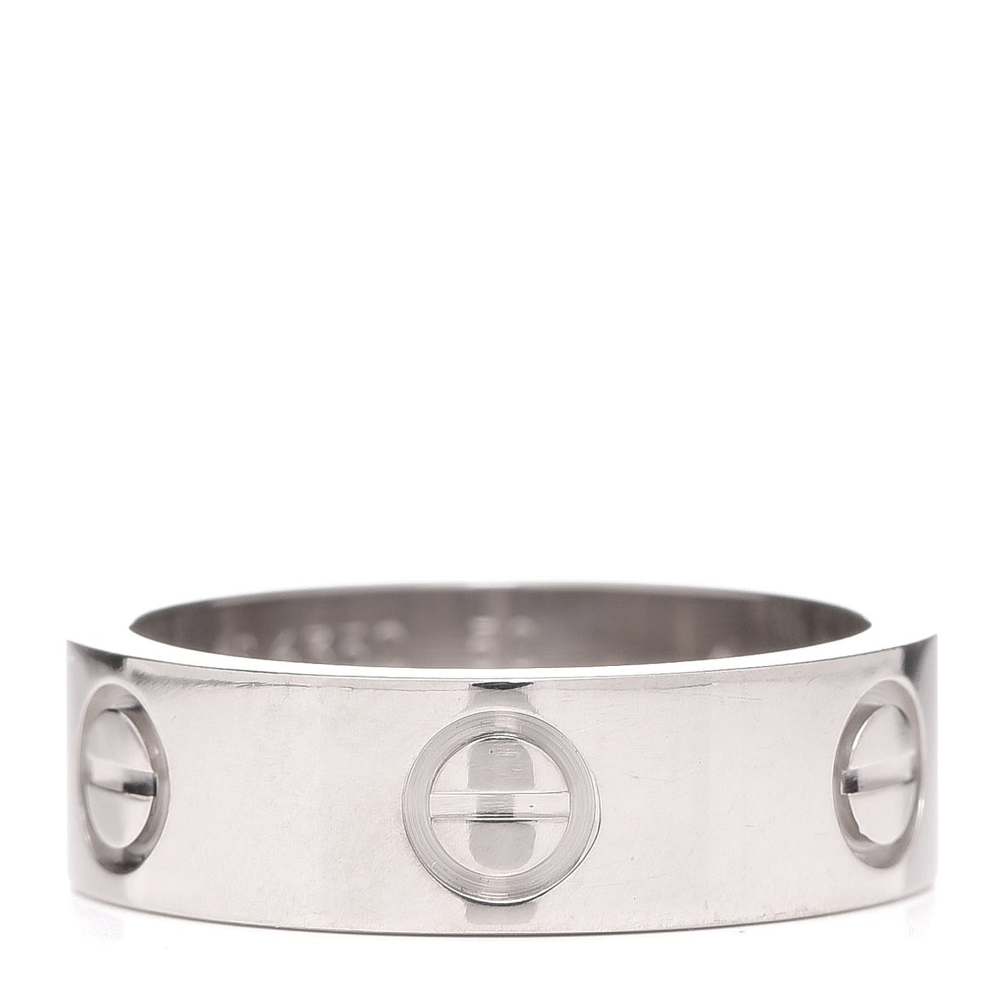 18K White Gold 5.5mm LOVE Ring 50 5.25