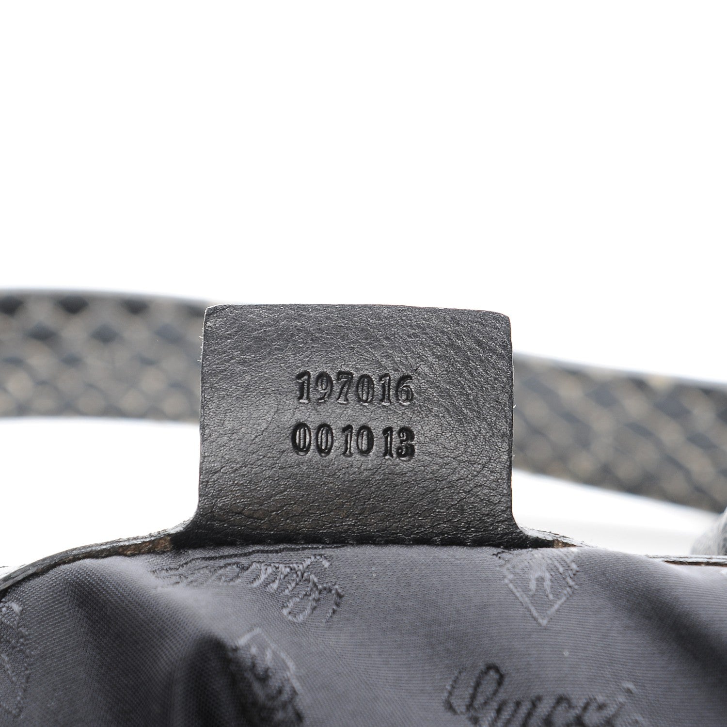 Gucci Python Medium Hysteria Top Handle Bag Black 7 of 8