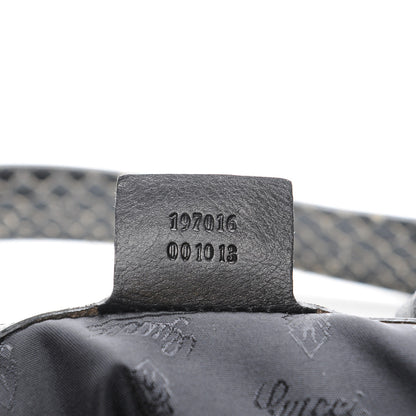 Gucci Python Medium Hysteria Top Handle Bag Black 7 of 8