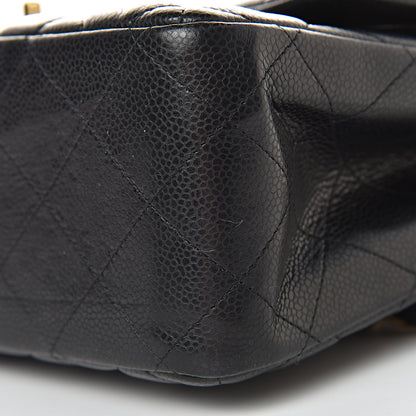 Chanel Caviar Quilted Jumbo Double Flap Black 15 of 18