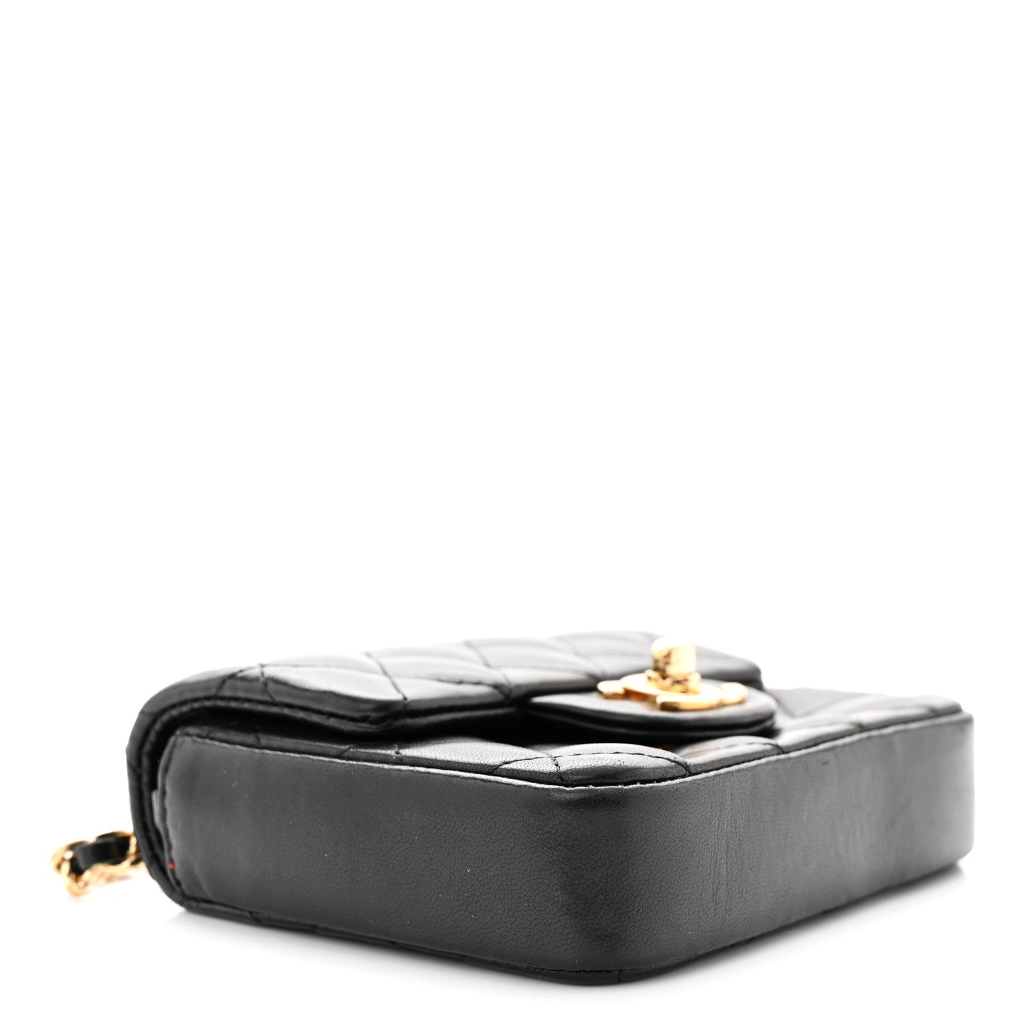 Chanel Lambskin Quilted Extra Mini Square Flap Black 4 of 10