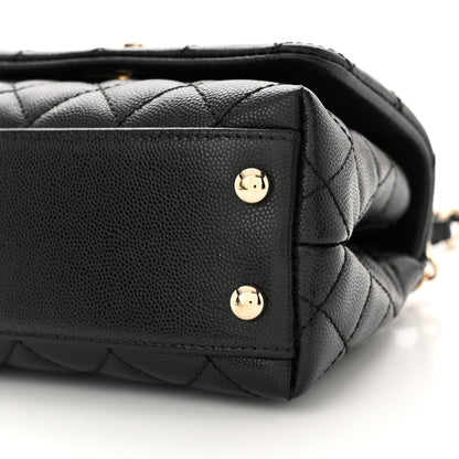 Chanel Caviar Quilted Extra Mini Coco Handle Flap Black 10 of 12