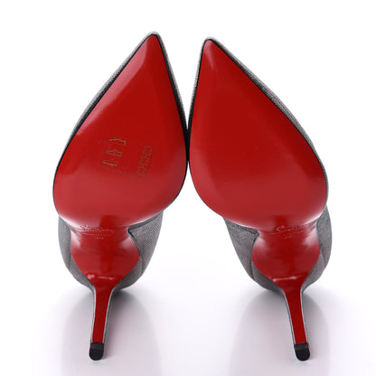 Christian Louboutin Facette Laminato Pigalle 120 Pumps 38 Anthracite 5 of 9