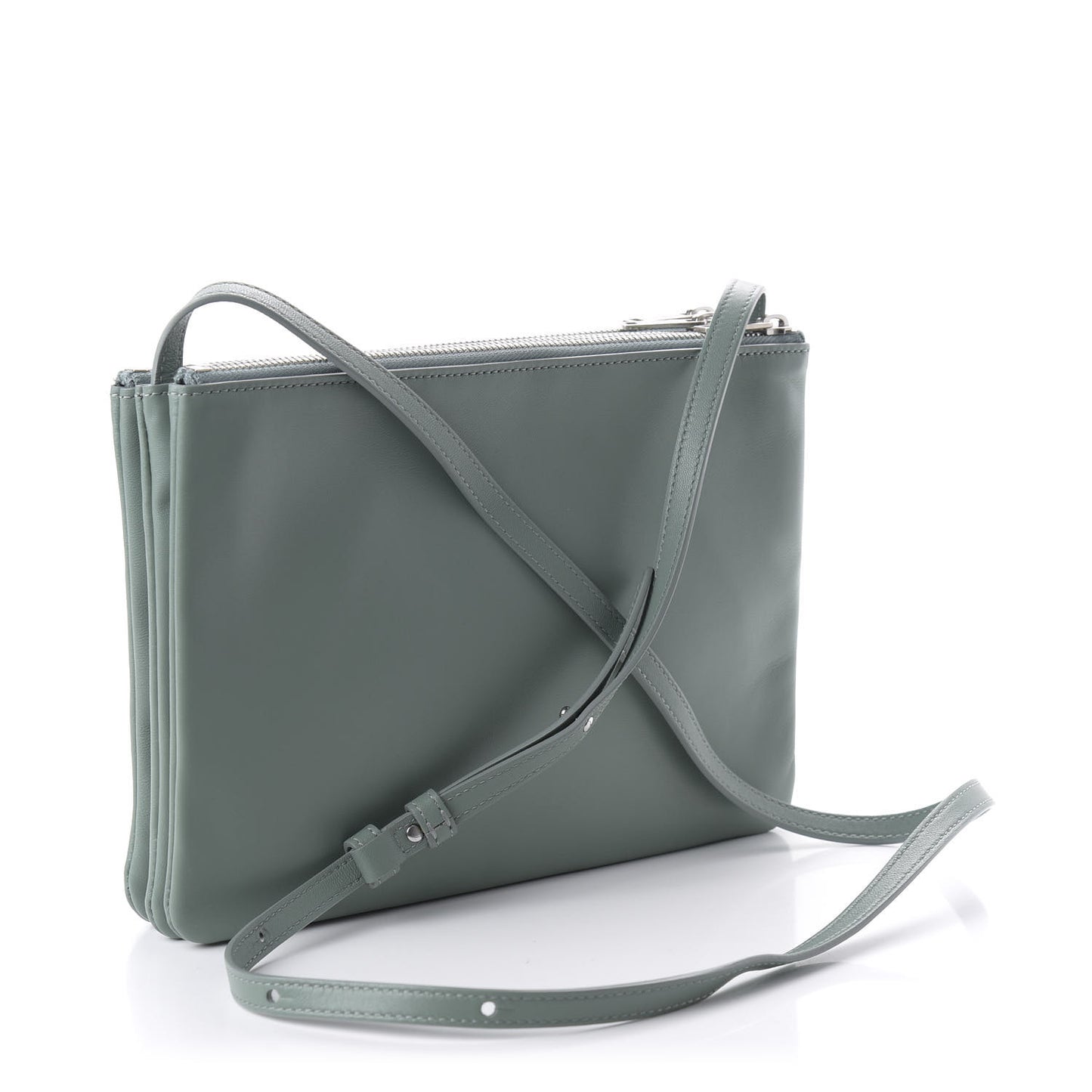 Lambskin Large Trio Crossbody Bag Jade