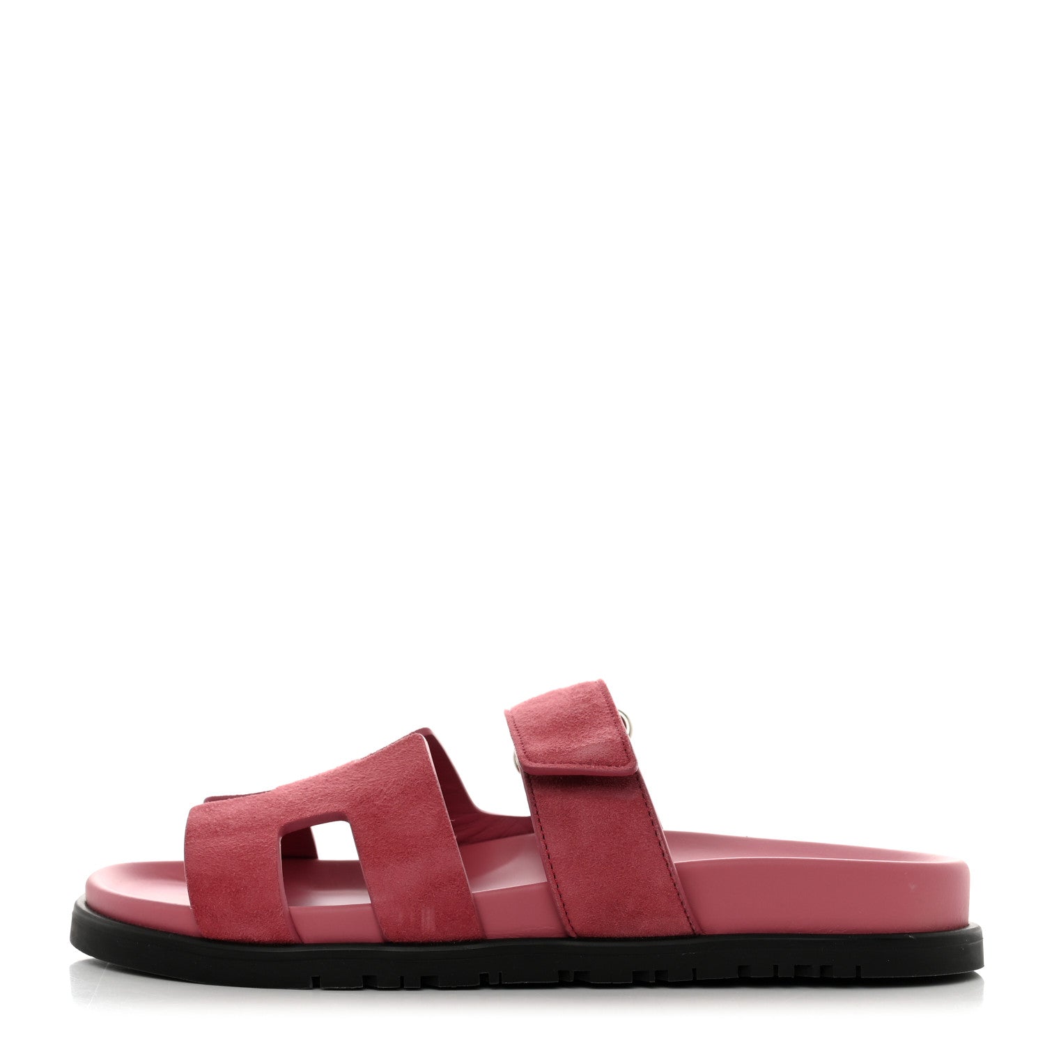 Hermes Suede Goatskin Womens Chypre Sandals 36 Rose Aphrodite 1 of 8