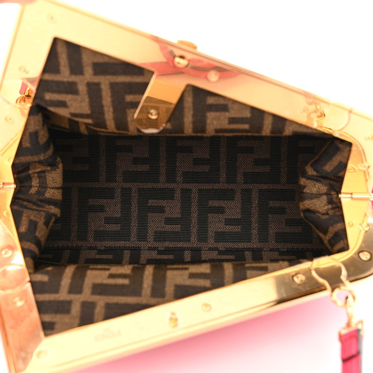 Shiny Nappa Small Fendi First Lampone