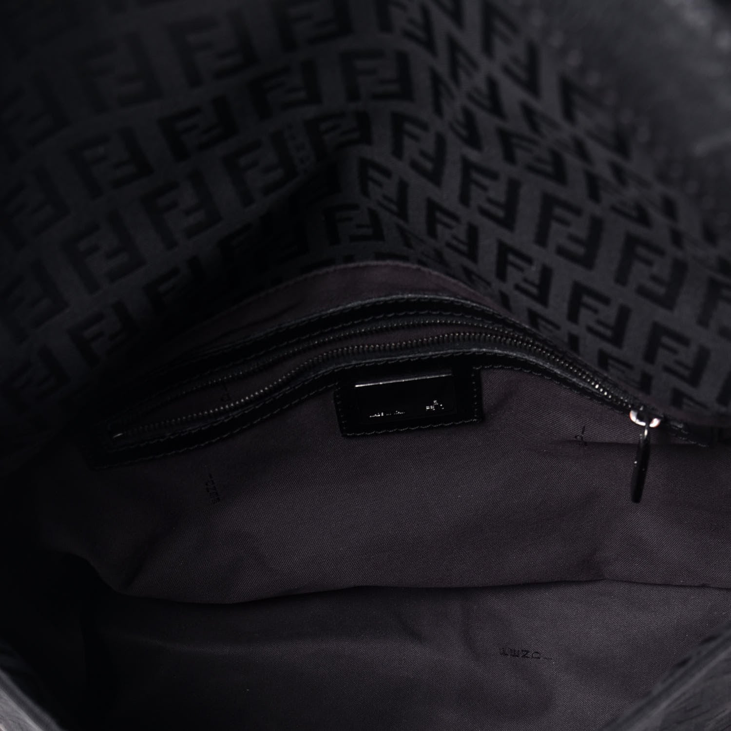Fendi Zucchino Vitello Mama Baguette Black Moro 5 of 8