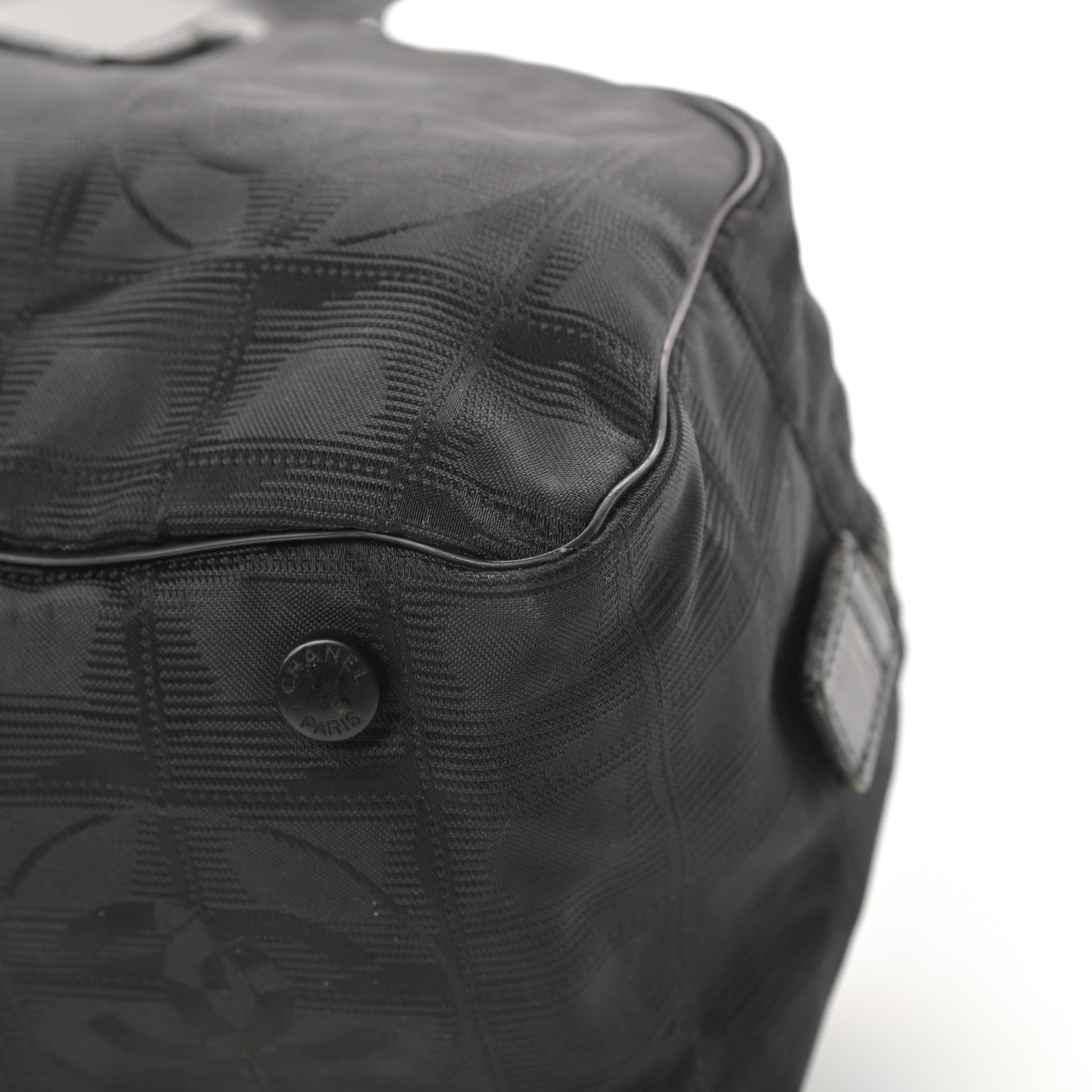 Chanel Nylon Travel Bowler Black 10 of 17