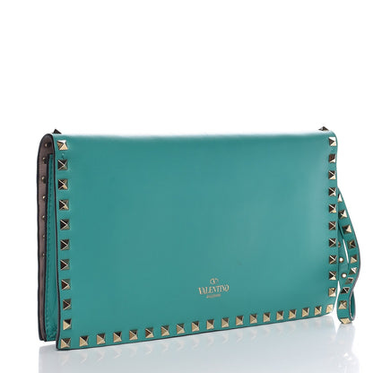 Valentino Garavani Nappa Rockstud Wristlet Clutch Colibri 3 of 8