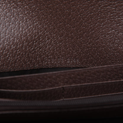 Gucci GG Supreme Monogram Web Ophidia Continental Wallet Brown 9 of 11