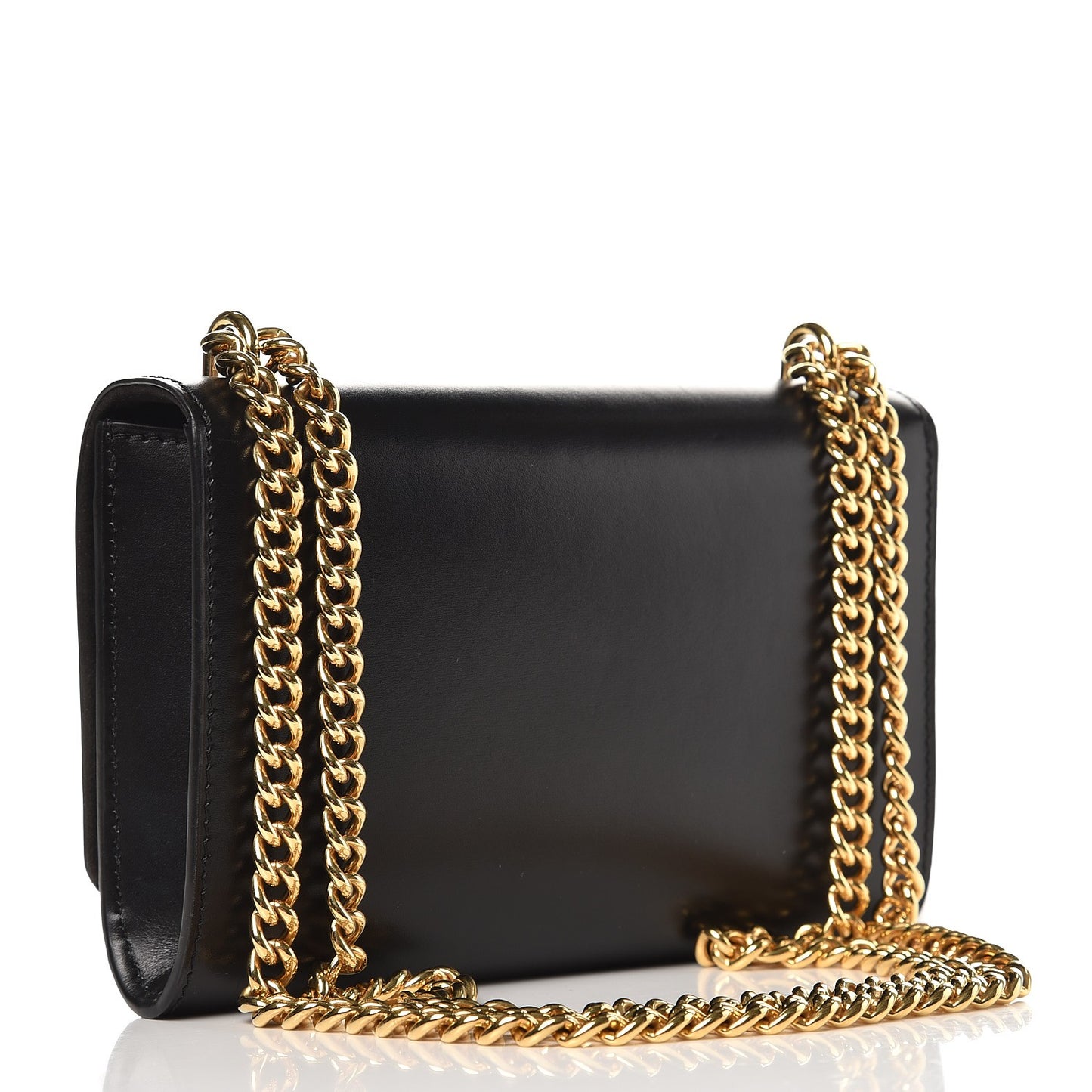 Calfskin Chain Louise MM Black