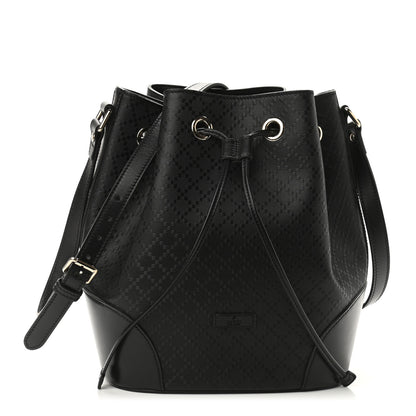 Gucci Bright Diamante Medium Bucket Bag Black 1 of 9