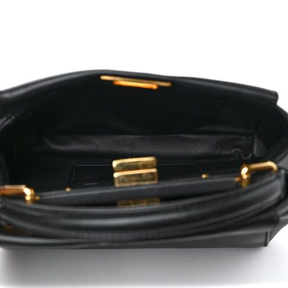 Fendi Nappa Mini Peekaboo Iconic Satchel Black 5 of 11