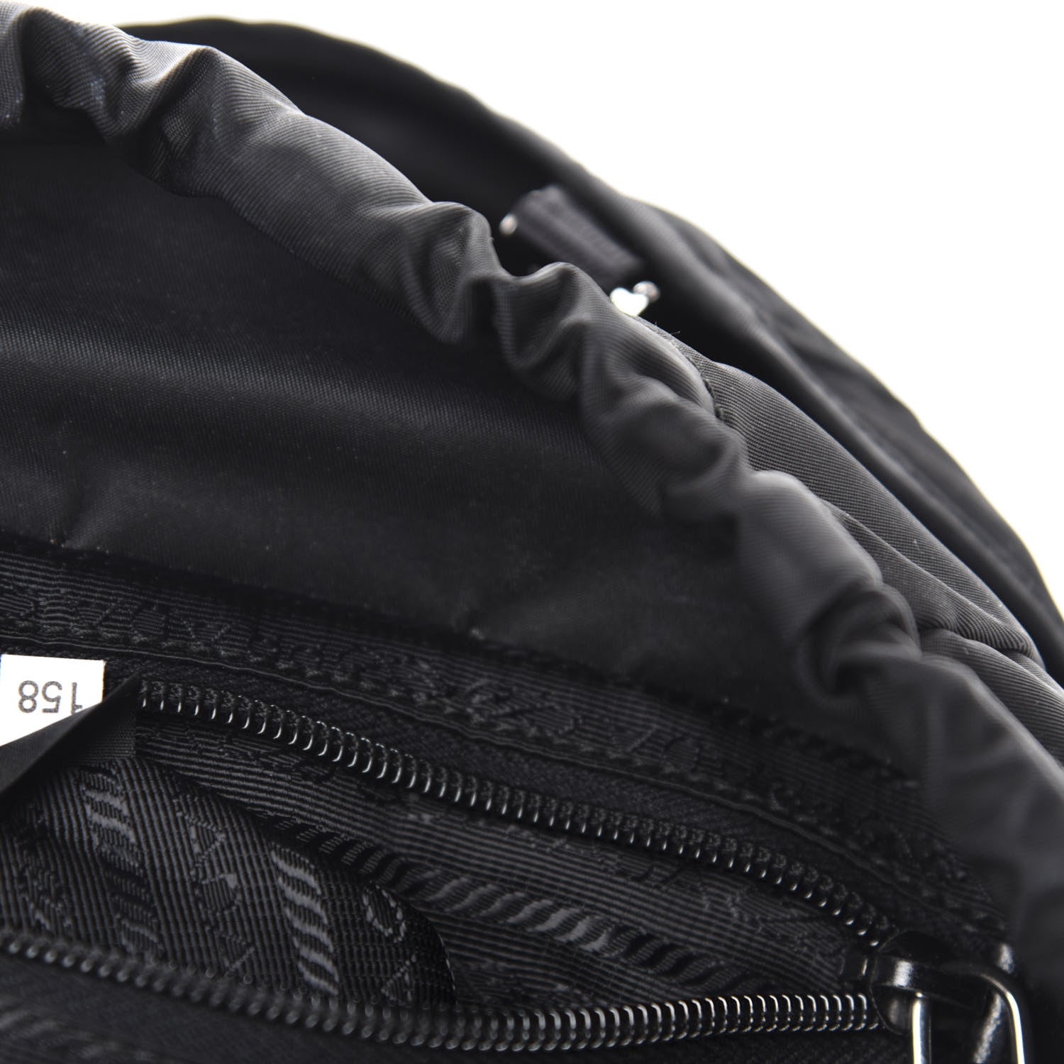 Prada Tessuto Nylon Vela Small Double Buckle Backpack Black 9 of 10