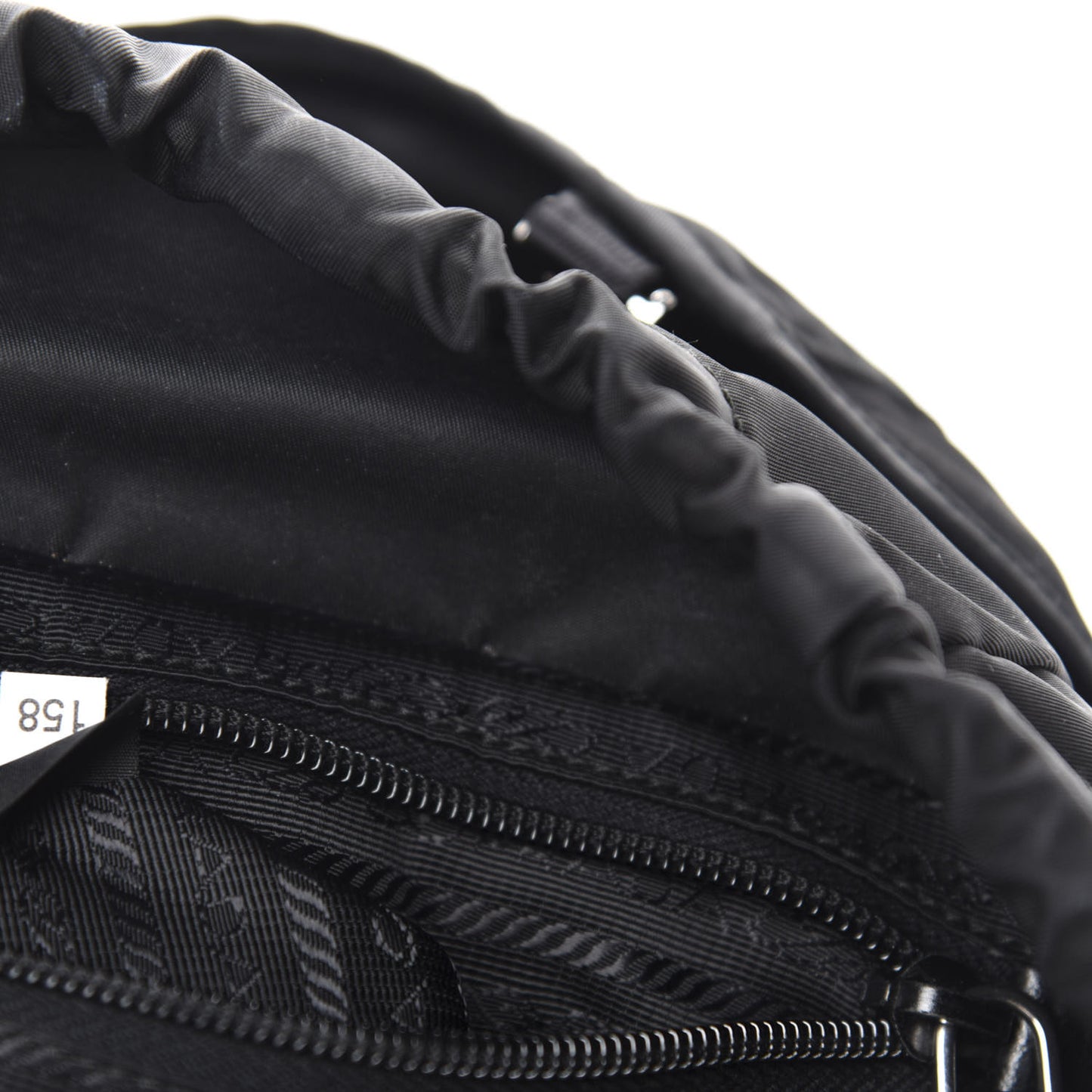 Tessuto Nylon Vela Small Double Buckle Backpack Black
