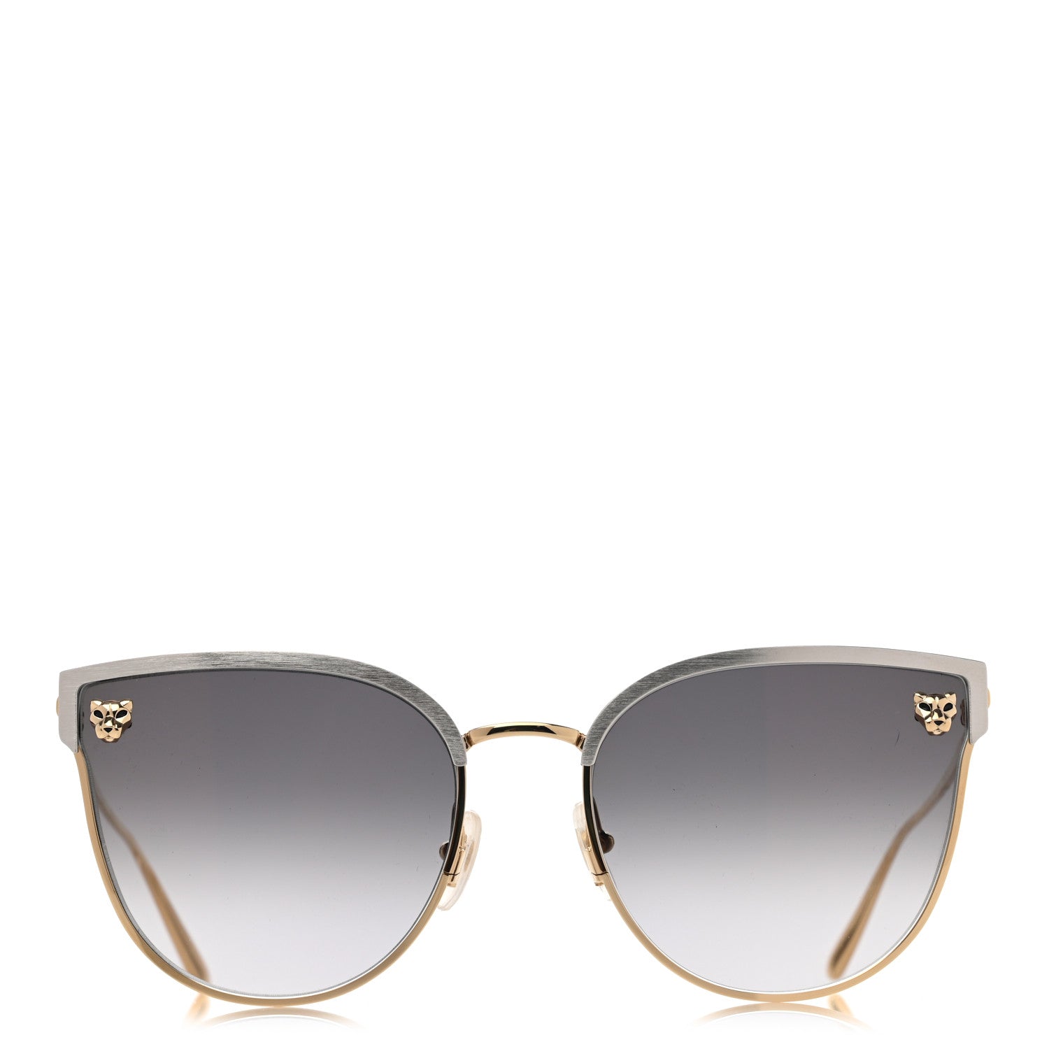 Cartier Panthere De Cartier Cat Eye Sunglasses Gold 2 of 8